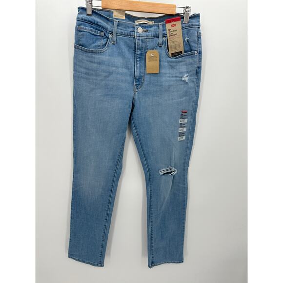 Levi's Womens Size 31 NWT 724 High-Rise Slim Straight Supersoft Denim Jeans - Picture 1 of 9